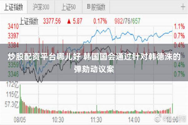 炒股配资平台哪儿好 韩国国会通过针对韩德洙的弹劾动议案