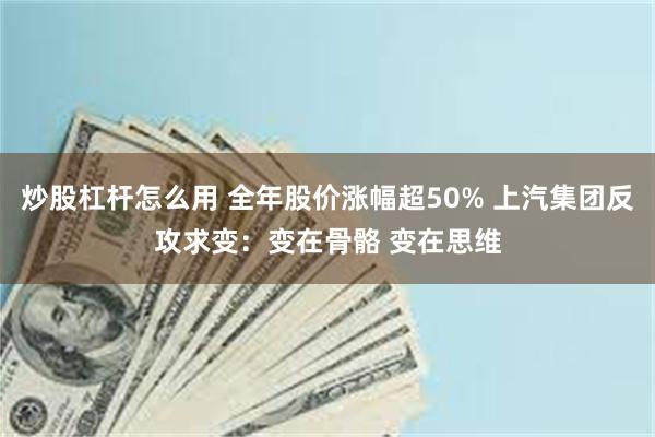 炒股杠杆怎么用 全年股价涨幅超50% 上汽集团反攻求变：变在骨骼 变在思维