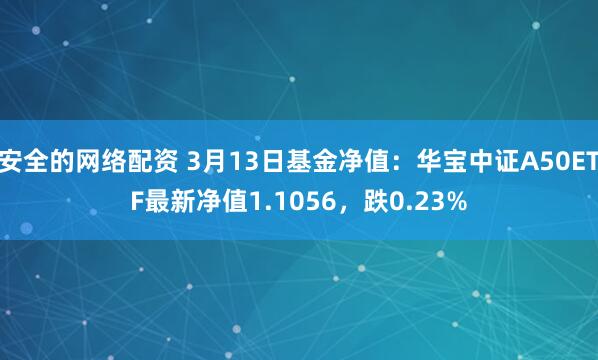 安全的网络配资 3月13日基金净值：华宝中证A50ETF最新净值1.1056，跌0.23%